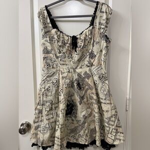 Hot Topic Harry Potter Marauders Map dress